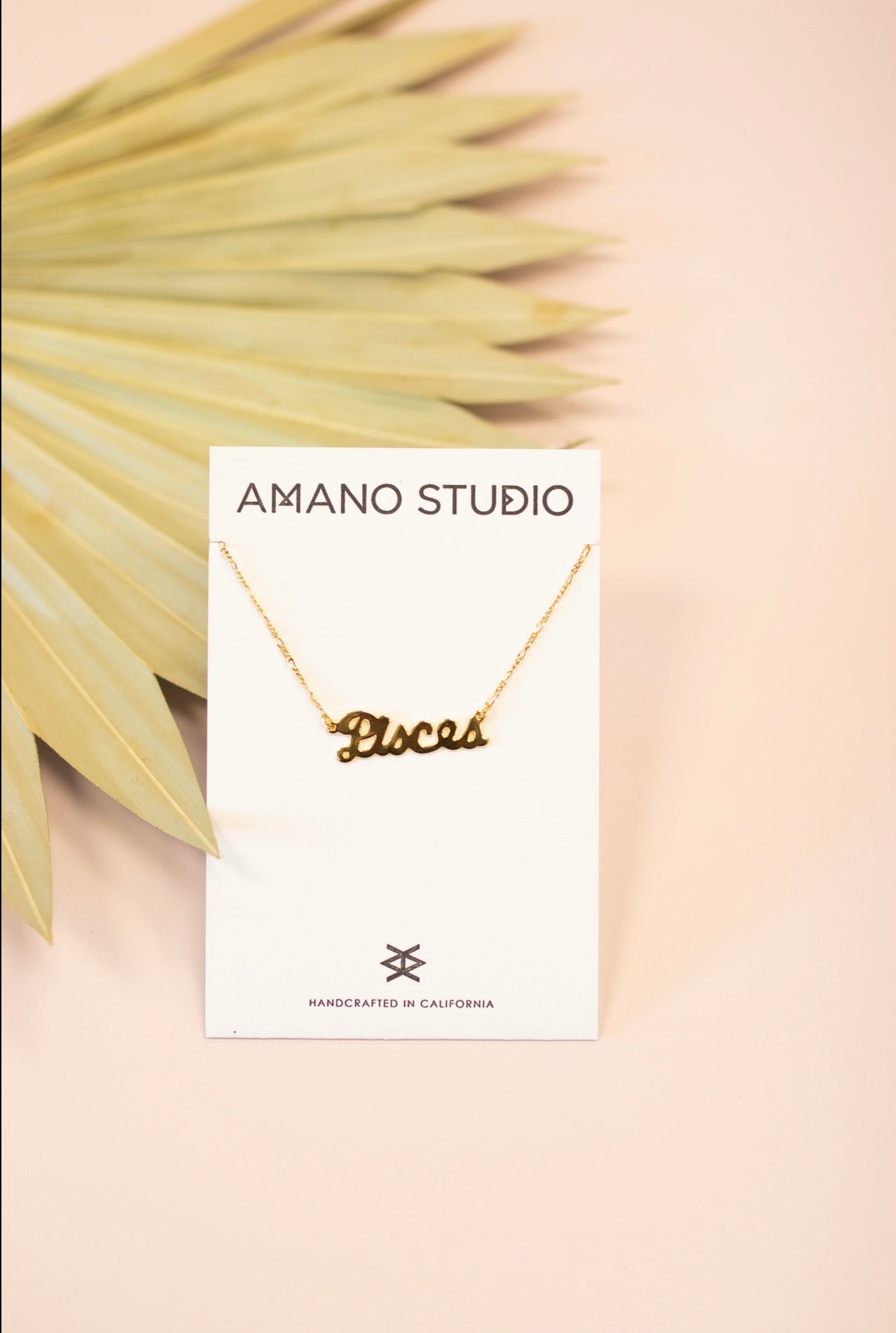 Zodiac script online necklace