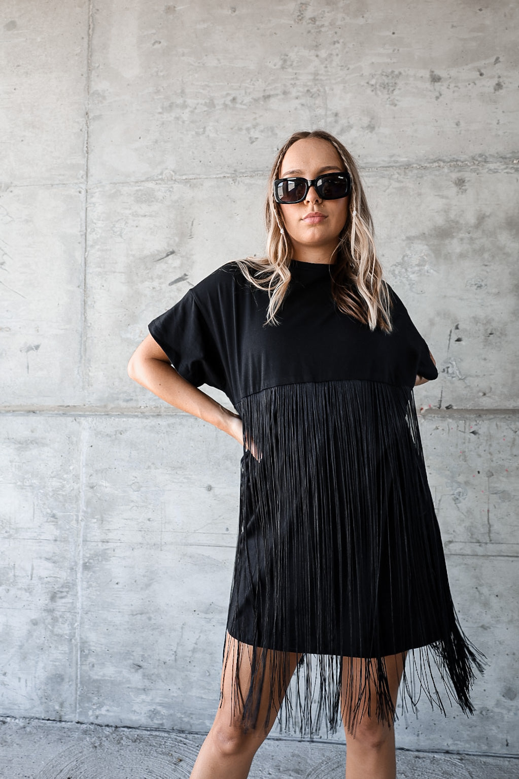 Tassel t 2025 shirt dress