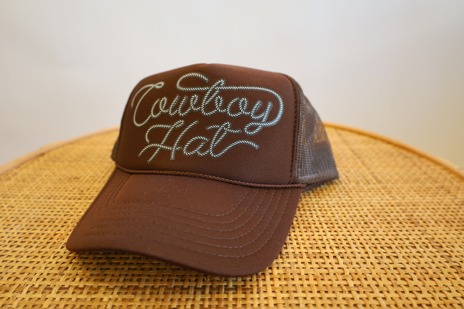 Cowboys Rope It Like Nothing - Barbed Wire Trucker Hat