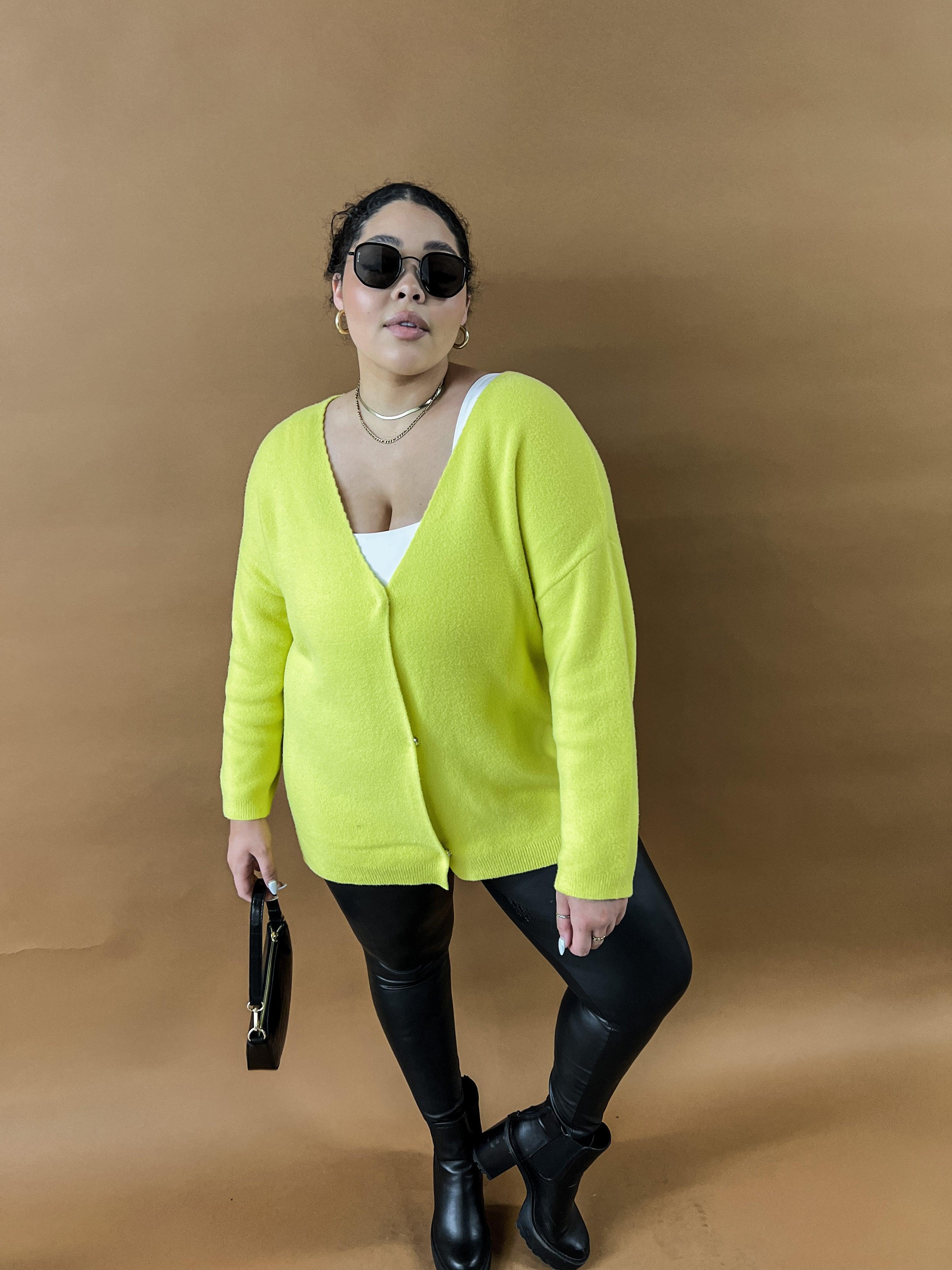 Neon cardigan hotsell